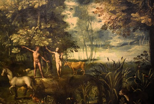 XVIIe siècle - Le Paradis Terrestre - Atelier de Jan Brueghel II (1601–1678)